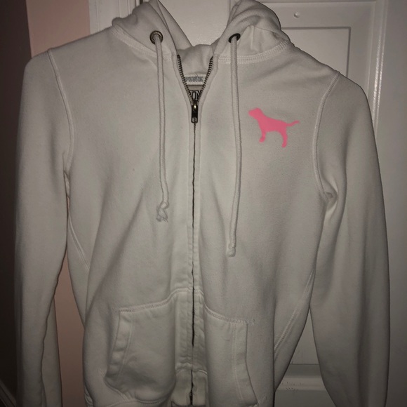 Pink zip up jacket with hood - Picture 2 of 3